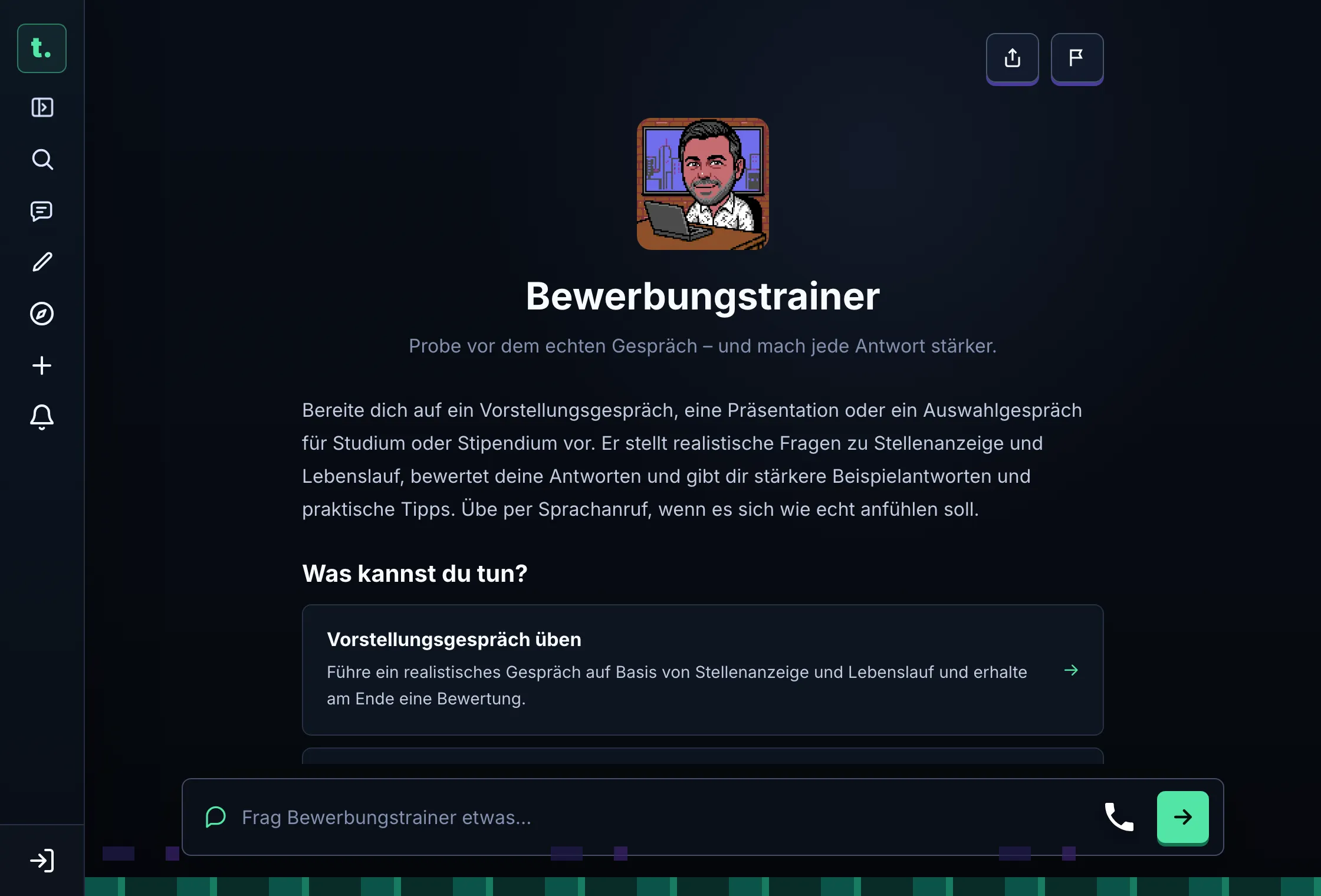 Ein echter Repräsentant: Bewerbungstrainer