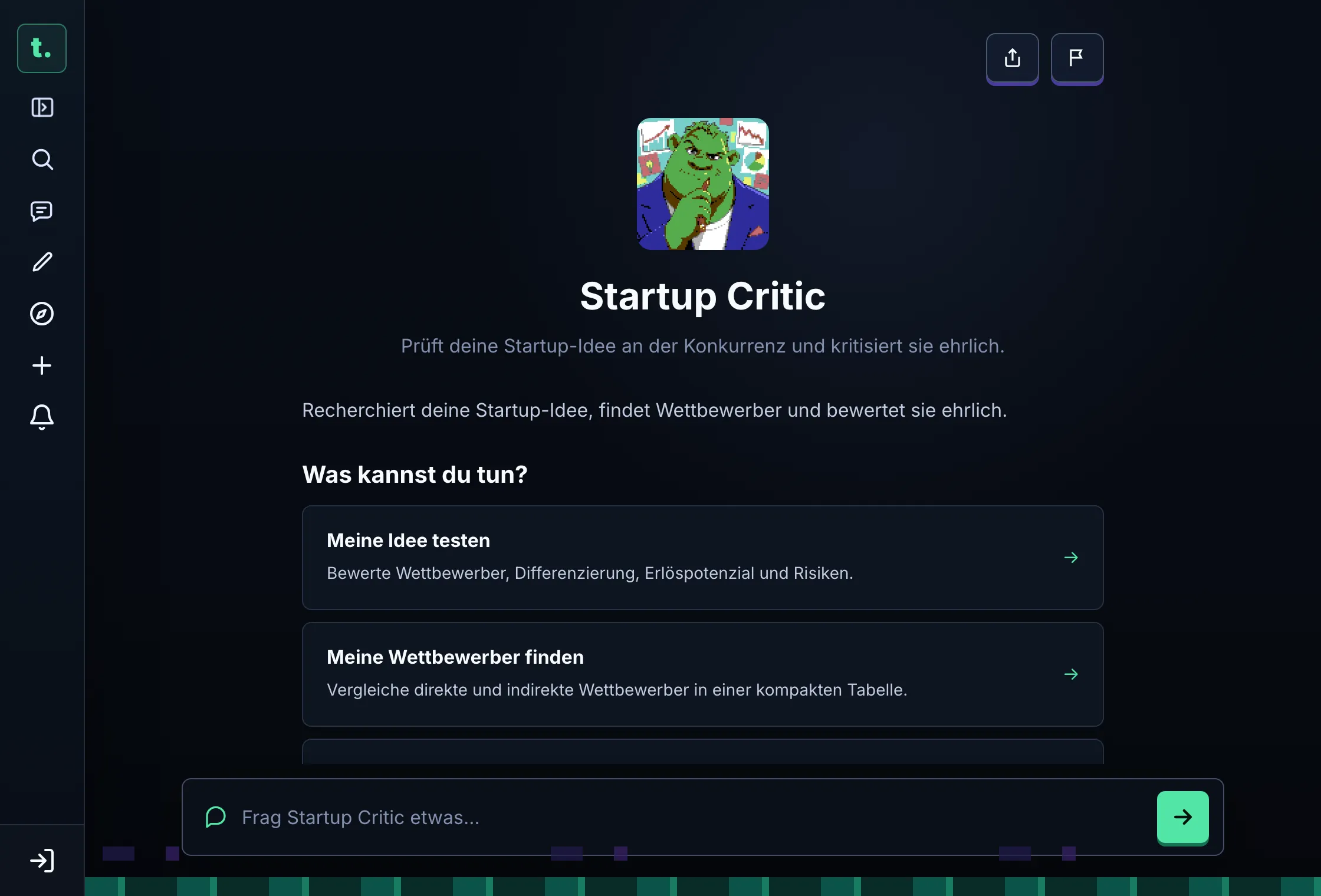 Ein echter Repräsentant: Startup Critic